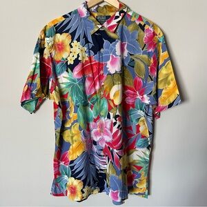 Polo Ralph Lauren Caldwell Men's Hawaiian Floral Button Up Short Sleeve XL